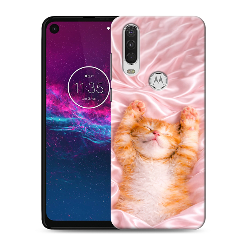 Силиконовый чехол на Motorola One Action с принтом женский Силиконовый чехол на Motorola One Action с принтом женский