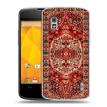 Пластиковый чехол на LG Google Nexus 4 с принтом Ковер Пластиковый чехол на LG Google Nexus 4 с принтом Ковер