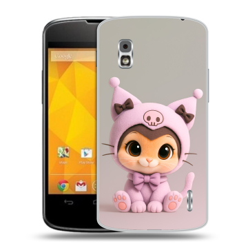 Пластиковый чехол на LG Google Nexus 4 с принтом Куроми Kuromi 
