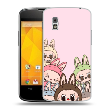 Пластиковый чехол на LG Google Nexus 4 с принтом Лабубу
