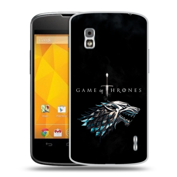Пластиковый чехол на LG Google Nexus 4 с принтом Игра Престолов Game Thrones