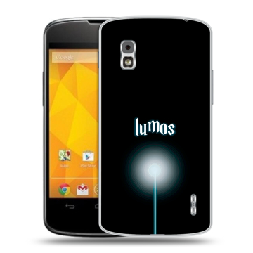 Пластиковый чехол на LG Google Nexus 4 с принтом Harry Potter Гарри Поттер