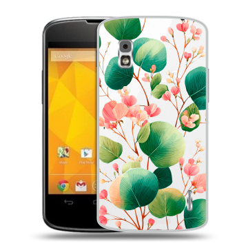 Пластиковый чехол на LG Google Nexus 4 с принтом женский