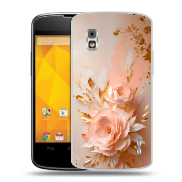Пластиковый чехол на LG Google Nexus 4 с принтом женский