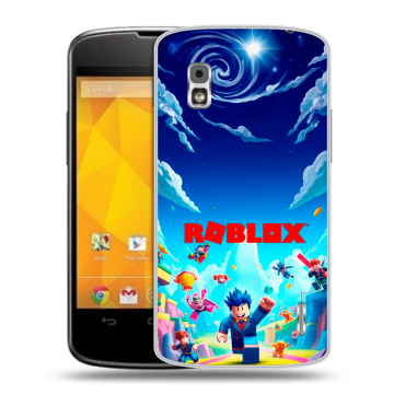 Пластиковый чехол на LG Google Nexus 4 с принтом Roblox Роблокс Пластиковый чехол на LG Google Nexus 4 с принтом Roblox Роблокс