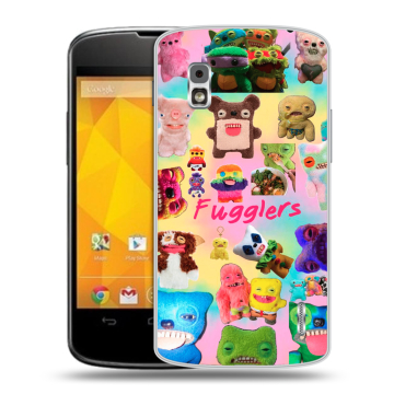 Пластиковый чехол на LG Google Nexus 4 с принтом Флагер Fuggler