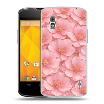 Пластиковый чехол на LG Google Nexus 4 с принтом женский