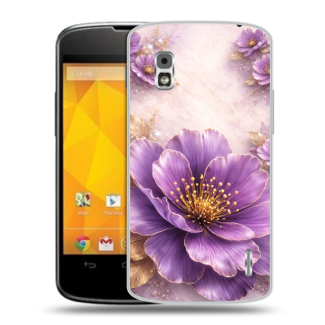 Пластиковый чехол на LG Google Nexus 4 с принтом женский