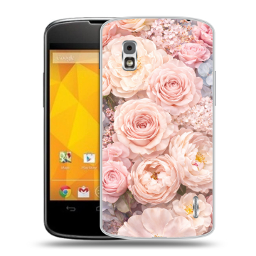 Пластиковый чехол на LG Google Nexus 4 с принтом женский
