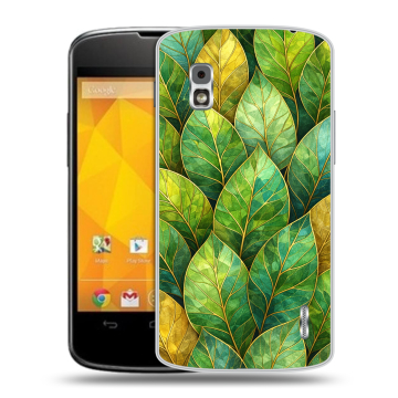 Пластиковый чехол на LG Google Nexus 4 с принтом женский