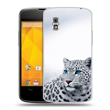 Пластиковый чехол на LG Google Nexus 4 с принтом женский