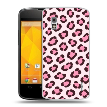 Пластиковый чехол на LG Google Nexus 4 с принтом для девочек