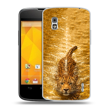 Пластиковый чехол на LG Google Nexus 4 с принтом женский