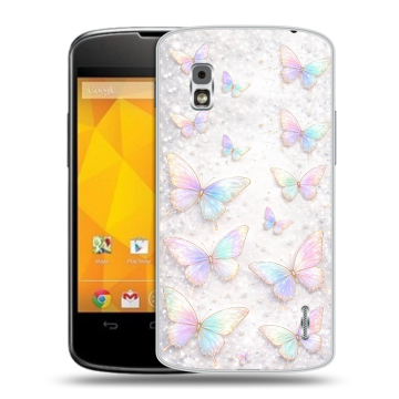 Пластиковый чехол на LG Google Nexus 4 с принтом женский