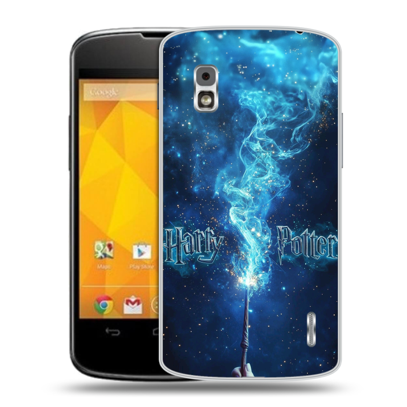 Пластиковый чехол на LG Google Nexus 4 с принтом Harry Potter Гарри Поттер Пластиковый чехол на LG Google Nexus 4 с принтом Harry Potter Гарри Поттер