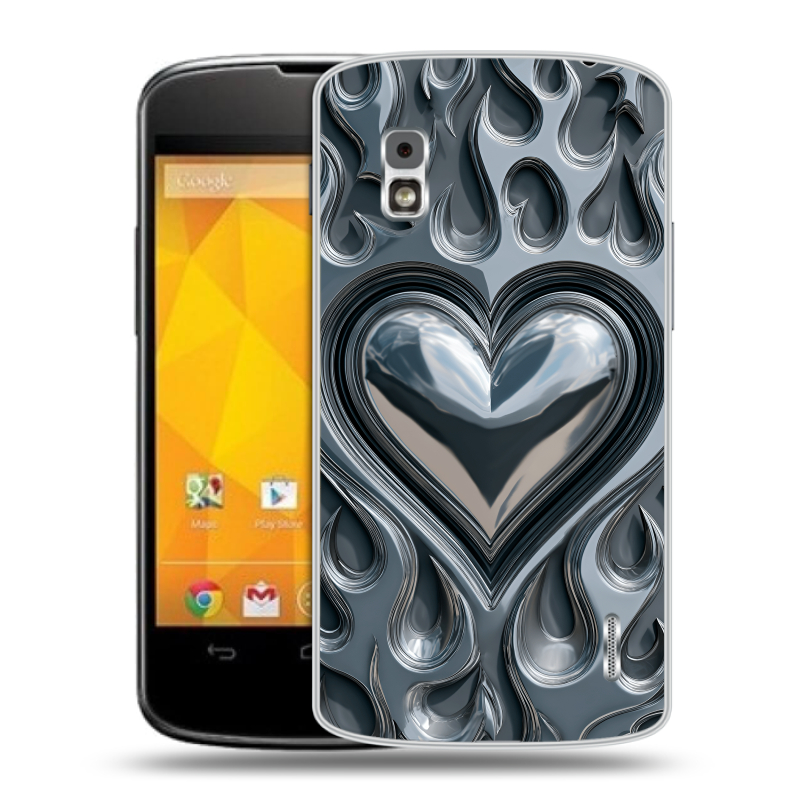 Пластиковый чехол на LG Google Nexus 4 с принтом Y2K Пластиковый чехол на LG Google Nexus 4 с принтом Y2K