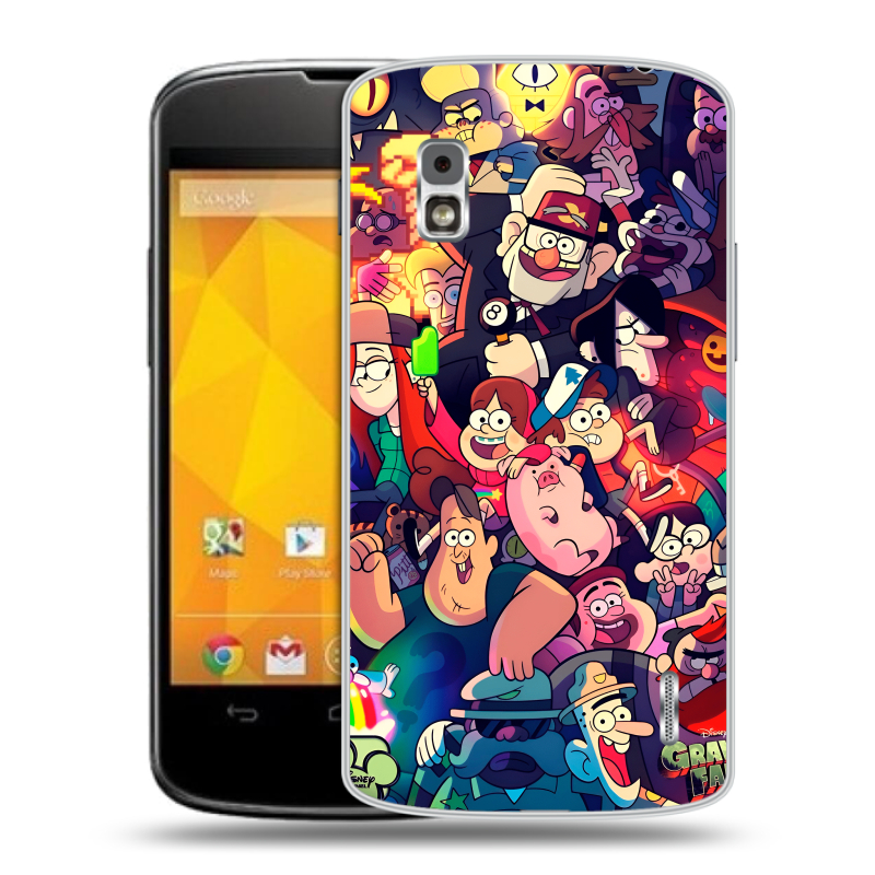 Пластиковый чехол на LG Google Nexus 4 с принтом Gravity Falls Гравити Фолз Пластиковый чехол на LG Google Nexus 4 с принтом Gravity Falls Гравити Фолз