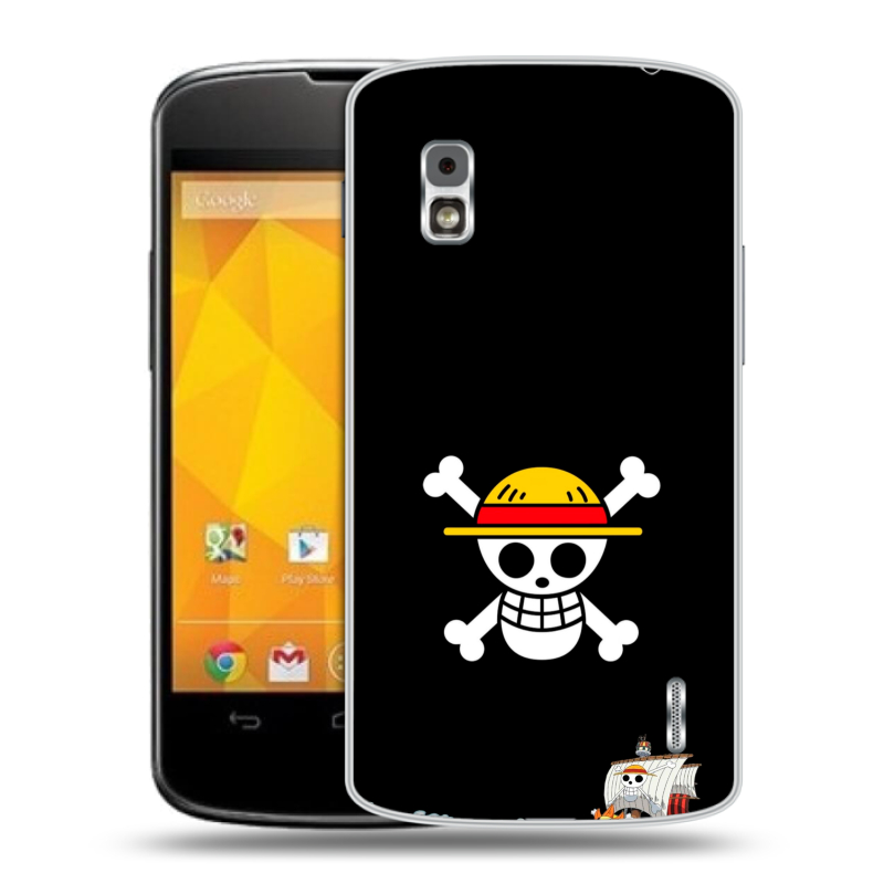 Пластиковый чехол на LG Google Nexus 4 с принтом One Piece Ван Пис Пластиковый чехол на LG Google Nexus 4 с принтом One Piece Ван Пис