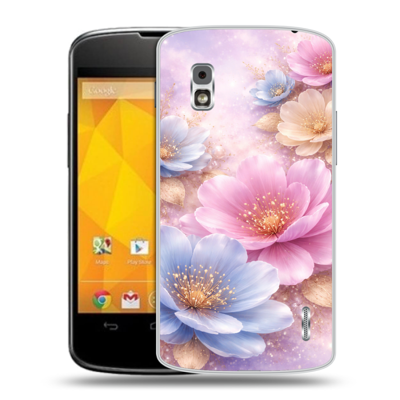 Пластиковый чехол на LG Google Nexus 4 с принтом женский Пластиковый чехол на LG Google Nexus 4 с принтом женский