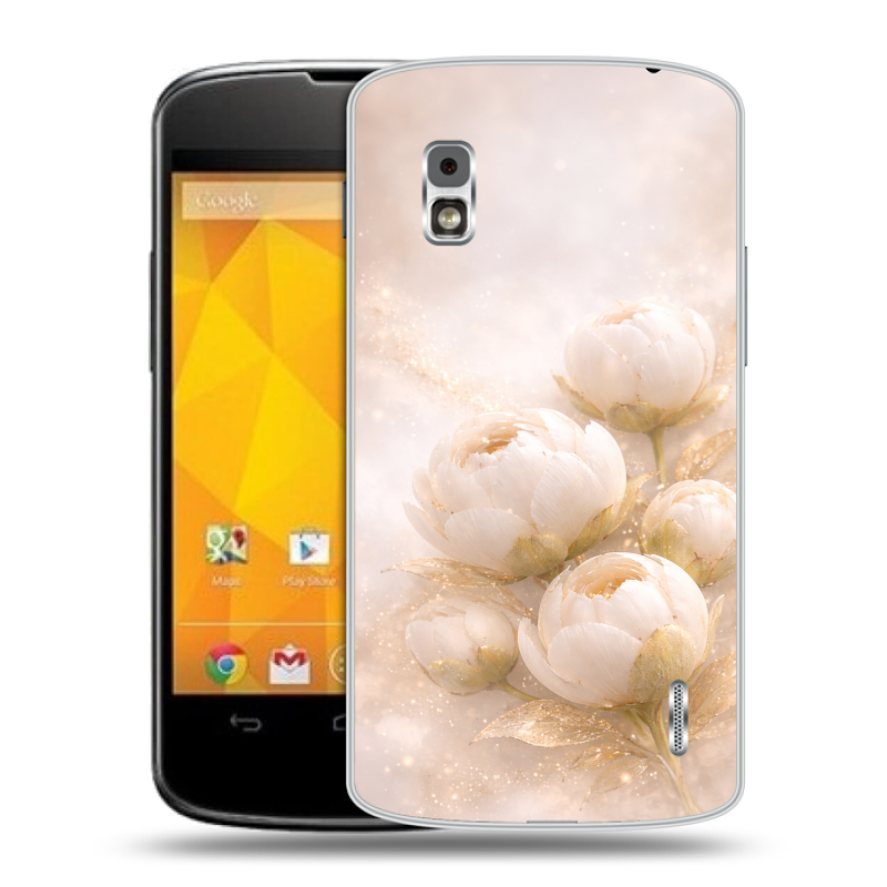 Пластиковый чехол на LG Google Nexus 4 с принтом женский Пластиковый чехол на LG Google Nexus 4 с принтом женский