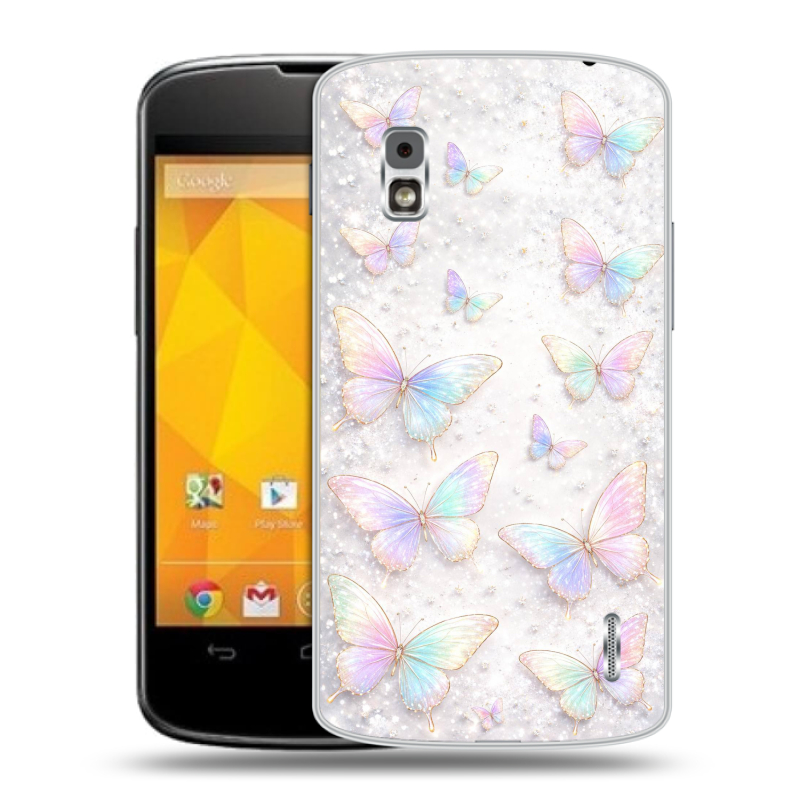 Пластиковый чехол на LG Google Nexus 4 с принтом женский Пластиковый чехол на LG Google Nexus 4 с принтом женский