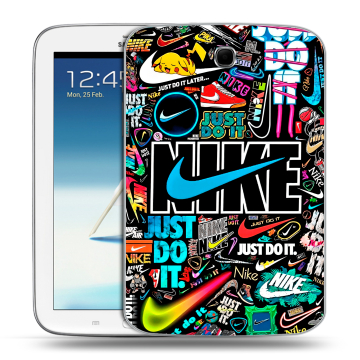 Силиконовый чехол на Samsung Galaxy Note 8.0 с принтом найк nike черный Силиконовый чехол на Samsung Galaxy Note 8.0 с принтом найк nike черный