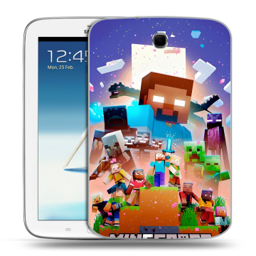 Силиконовый чехол на Samsung Galaxy Note 8.0 с принтом Майнкрафт Minecraft Силиконовый чехол на Samsung Galaxy Note 8.0 с принтом Майнкрафт Minecraft