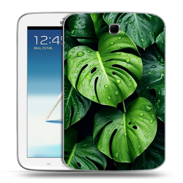 Силиконовый чехол на Samsung Galaxy Note 8.0 с принтом Листья