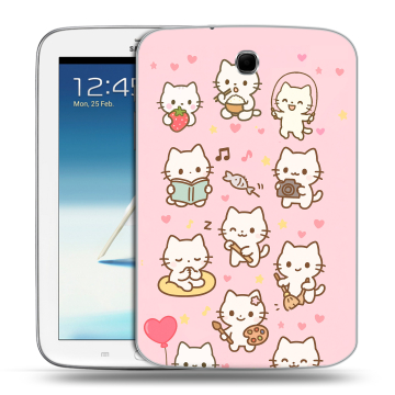 Силиконовый чехол на Samsung Galaxy Note 8.0 с принтом Hello Kitty Хелоу Кити