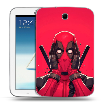 Силиконовый чехол на Samsung Galaxy Note 8.0 с принтом Дедпул Deadpool