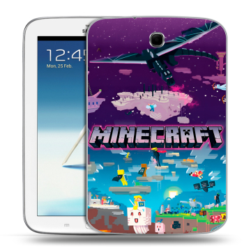 Силиконовый чехол на Samsung Galaxy Note 8.0 с принтом Майнкрафт Minecraft
