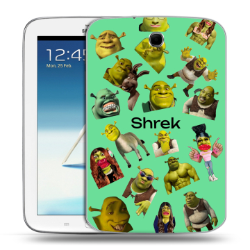 Силиконовый чехол на Samsung Galaxy Note 8.0 с принтом Шрек Shrek Силиконовый чехол на Samsung Galaxy Note 8.0 с принтом Шрек Shrek