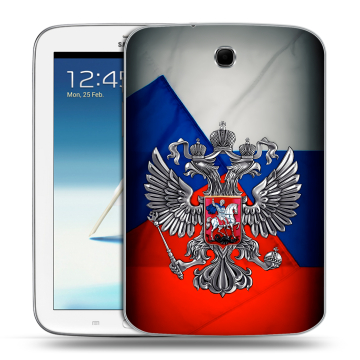 Силиконовый чехол на Samsung Galaxy Note 8.0 с принтом Флаг России Силиконовый чехол на Samsung Galaxy Note 8.0 с принтом Флаг России