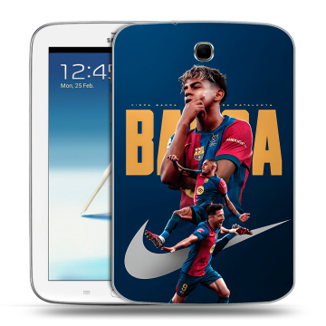 Силиконовый чехол на Samsung Galaxy Note 8.0 с принтом Барселона Barca Yamal 