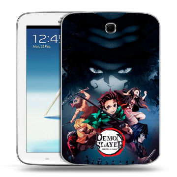 Силиконовый чехол на Samsung Galaxy Note 8.0 с принтом Demon Slayer Клинок рассекающий демонов