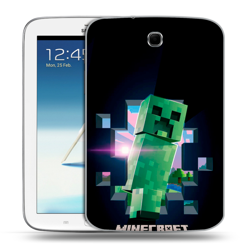 Силиконовый чехол на Samsung Galaxy Note 8.0 с принтом Майнкрафт Minecraft Силиконовый чехол на Samsung Galaxy Note 8.0 с принтом Майнкрафт Minecraft