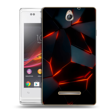 Силиконовый чехол на Sony Xperia E с принтом Яркие абстракции Силиконовый чехол на Sony Xperia E с принтом Яркие абстракции
