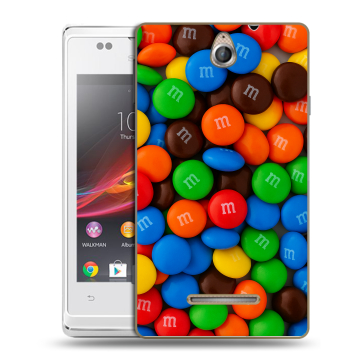 Силиконовый чехол на Sony Xperia E с принтом Конфеты Силиконовый чехол на Sony Xperia E с принтом Конфеты