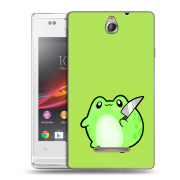 Силиконовый чехол на Sony Xperia E с принтом Лягушенок