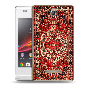 Силиконовый чехол на Sony Xperia E с принтом Ковер Силиконовый чехол на Sony Xperia E с принтом Ковер