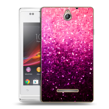 Силиконовый чехол на Sony Xperia E с принтом Блестки Силиконовый чехол на Sony Xperia E с принтом Блестки