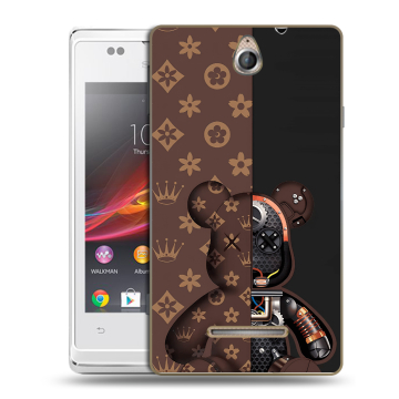 Силиконовый чехол на Sony Xperia E с принтом Луи робот