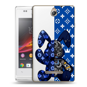 Силиконовый чехол на Sony Xperia E с принтом Луи робот
