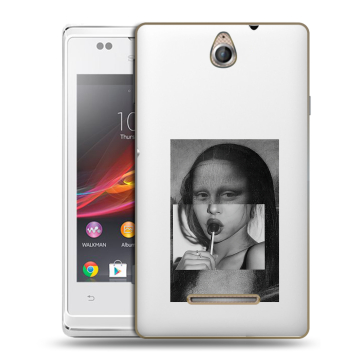Силиконовый чехол на Sony Xperia E с принтом Мона Лиза