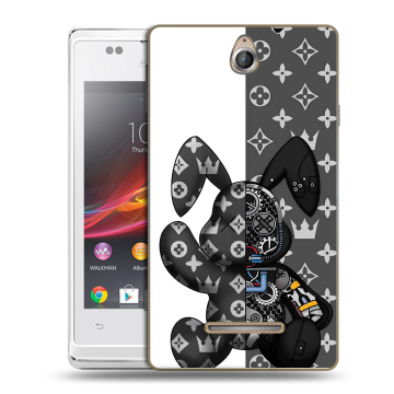 Силиконовый чехол на Sony Xperia E с принтом Луи робот