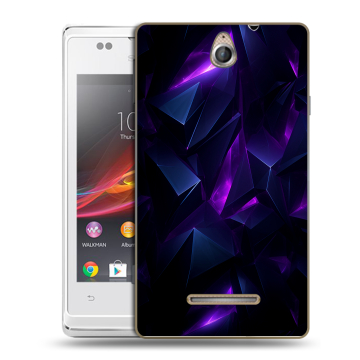 Силиконовый чехол на Sony Xperia E с принтом Абстракиция Силиконовый чехол на Sony Xperia E с принтом Абстракиция