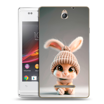 Силиконовый чехол на Sony Xperia E с принтом Кролик Силиконовый чехол на Sony Xperia E с принтом Кролик