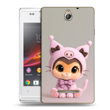 Силиконовый чехол на Sony Xperia E с принтом Куроми Kuromi 
