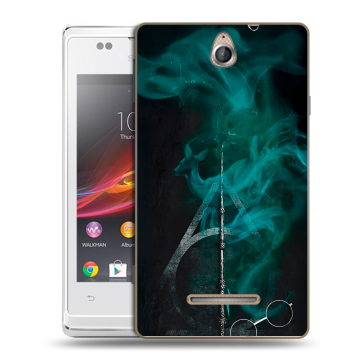 Силиконовый чехол на Sony Xperia E с принтом Гарри Поттер Harry Potter
