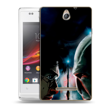 Силиконовый чехол на Sony Xperia E с принтом Гарри Поттер Harry Potter